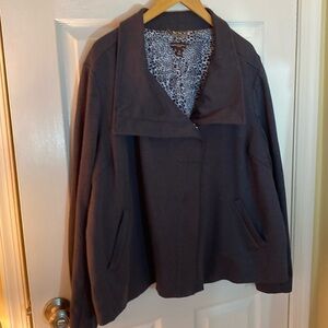 Dana Bachman 3xl zip up Bomber Blazer Jacket plus